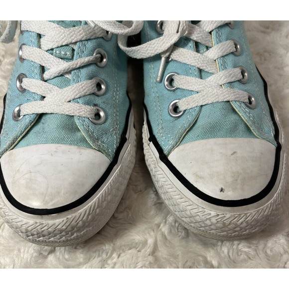 Size 7 Converse All Star Low Aqua Turquoise - Picture 8 of 8